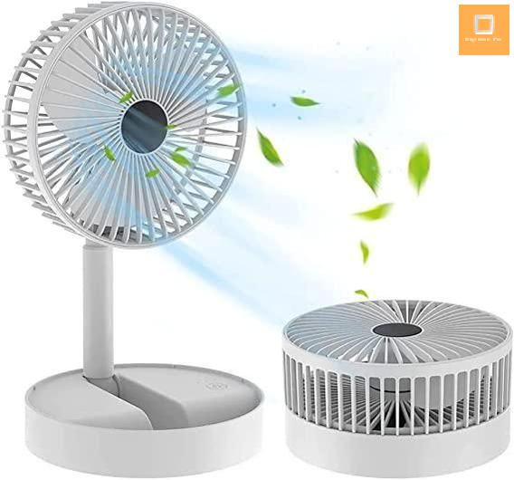 Adjustable Height Telescopic Rechargeable Standing Fan Rechargeable Pedestal Fan