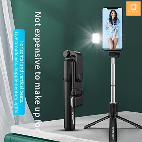 Extendable Flash 3-in-1 Selfie Stick Tripod with Bluetooth Remote